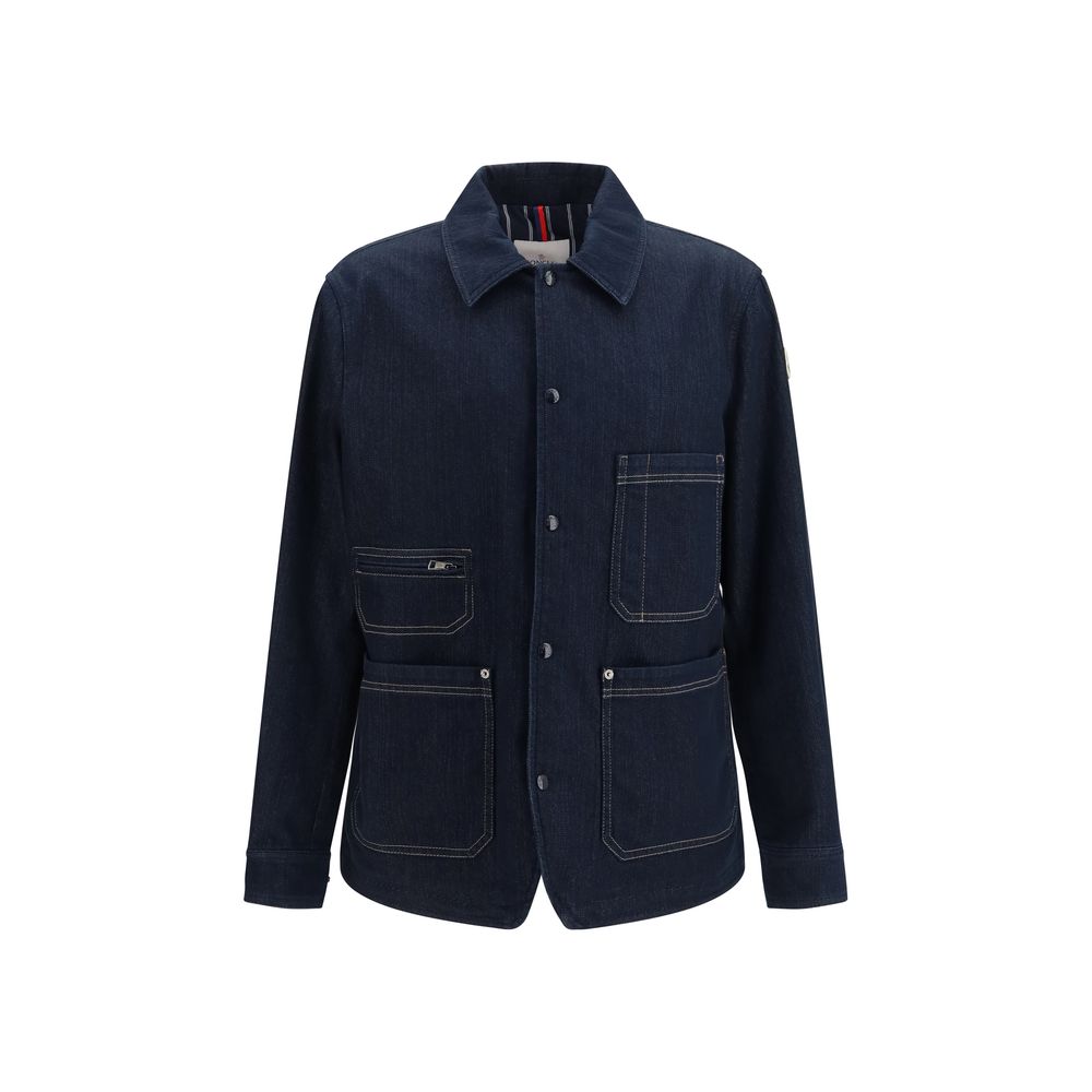 Chaqueta vaquera de algodón azul Moncler