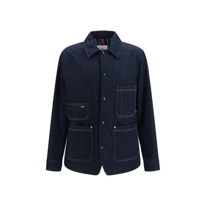 Chaqueta vaquera de algodón azul Moncler