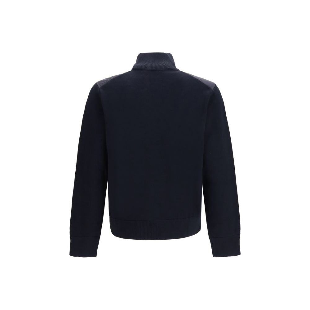 Plumífero largo Moncler de ganso azul