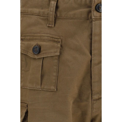 Bermudas Dsquared² De Algodón Marrón Corte Recto