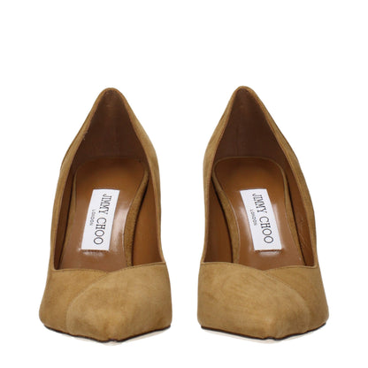 Zapatos de tacón alto Jimmy Choo de piel marrón