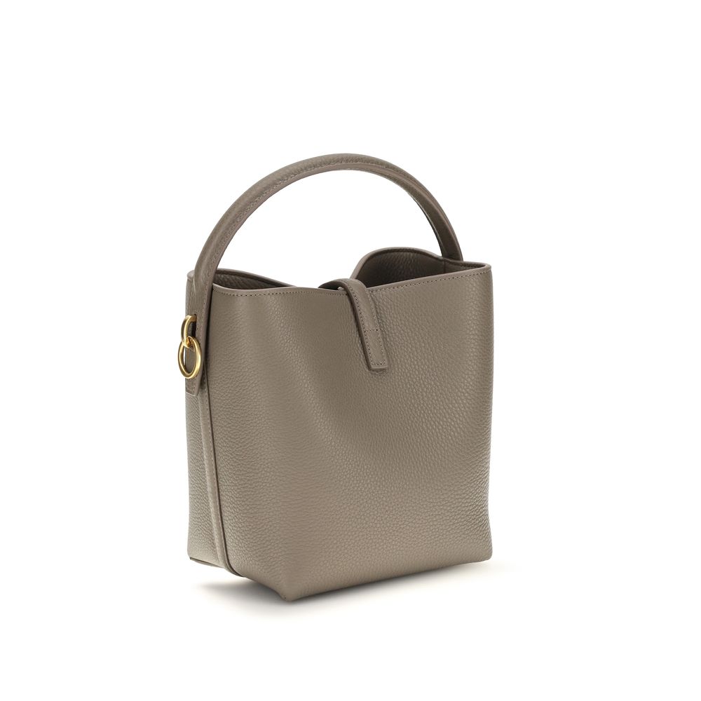 Bolso Saint Laurent de Piel de Becerro Beige Modelo Bos Taurus