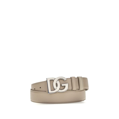 Dolce & Gabbana Cinturón Regular Beige Piel De Becerro Bos Taurus