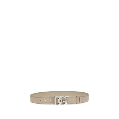 Dolce & Gabbana Cinturón Regular Beige Piel De Becerro Bos Taurus