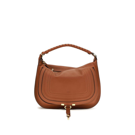 Bolso de hombro Chloé de piel de becerro marrón Bos Taurus