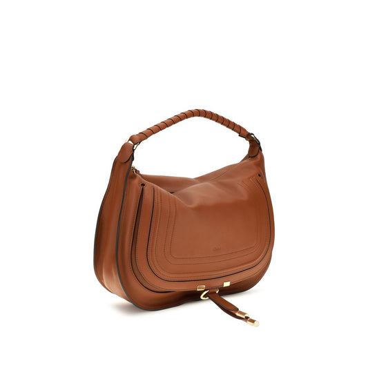 Bolso de hombro Chloé de piel de becerro marrón Bos Taurus
