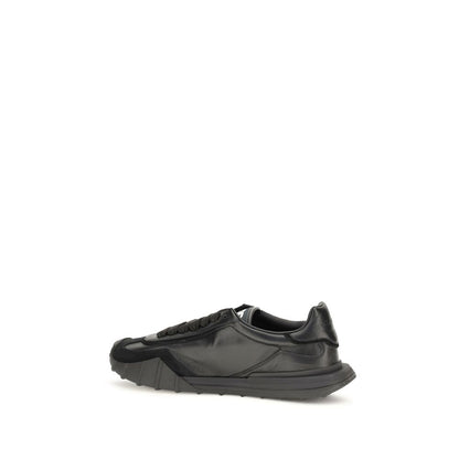 Dolce & Gabbana Black Calfskin Bos Taurus Sneakers