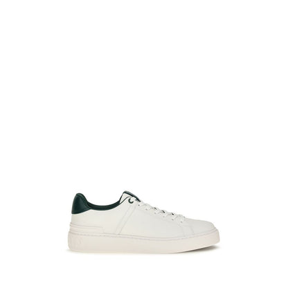 Balmain Zapatillas De Piel De Vacuno Blanca Bos Taurus