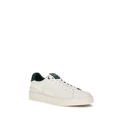 Balmain Zapatillas De Piel De Vacuno Blanca Bos Taurus