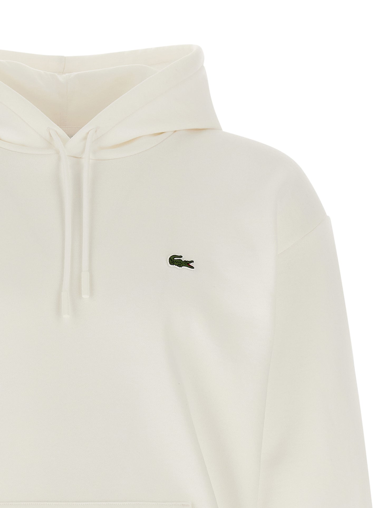 Sudadera Lacoste De Algodón Blanco Diseño Estructurado