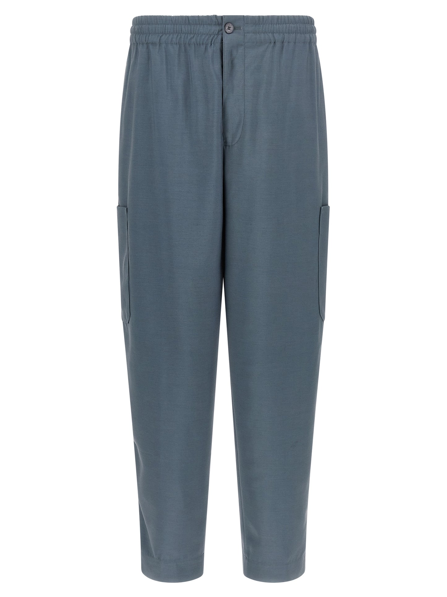 Pantalones cargo de lana gris Kenzo