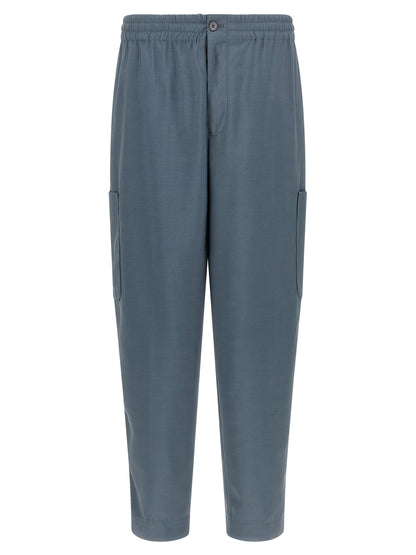 Pantalones cargo de lana gris Kenzo