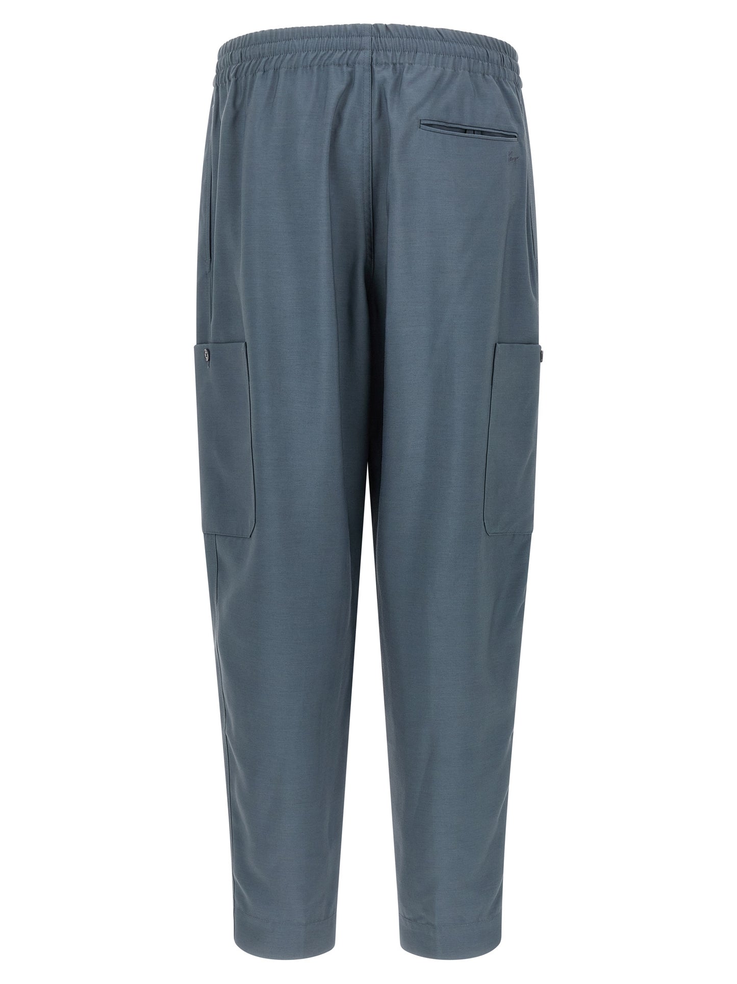 Pantalones cargo de lana gris Kenzo