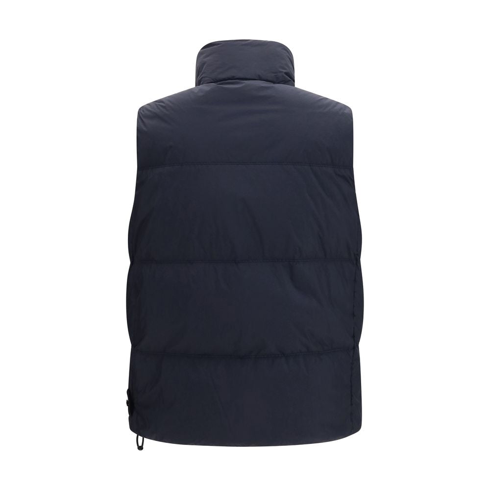 Stone Island Goose Down Vest Blue Thermal Insulation