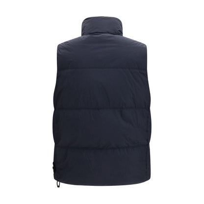 Stone Island Goose Down Vest Blue Thermal Insulation