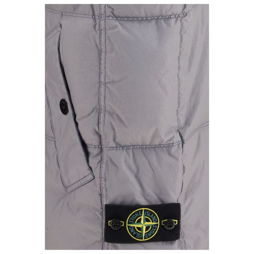Chaleco sin mangas Stone Island gris de plumón de ganso