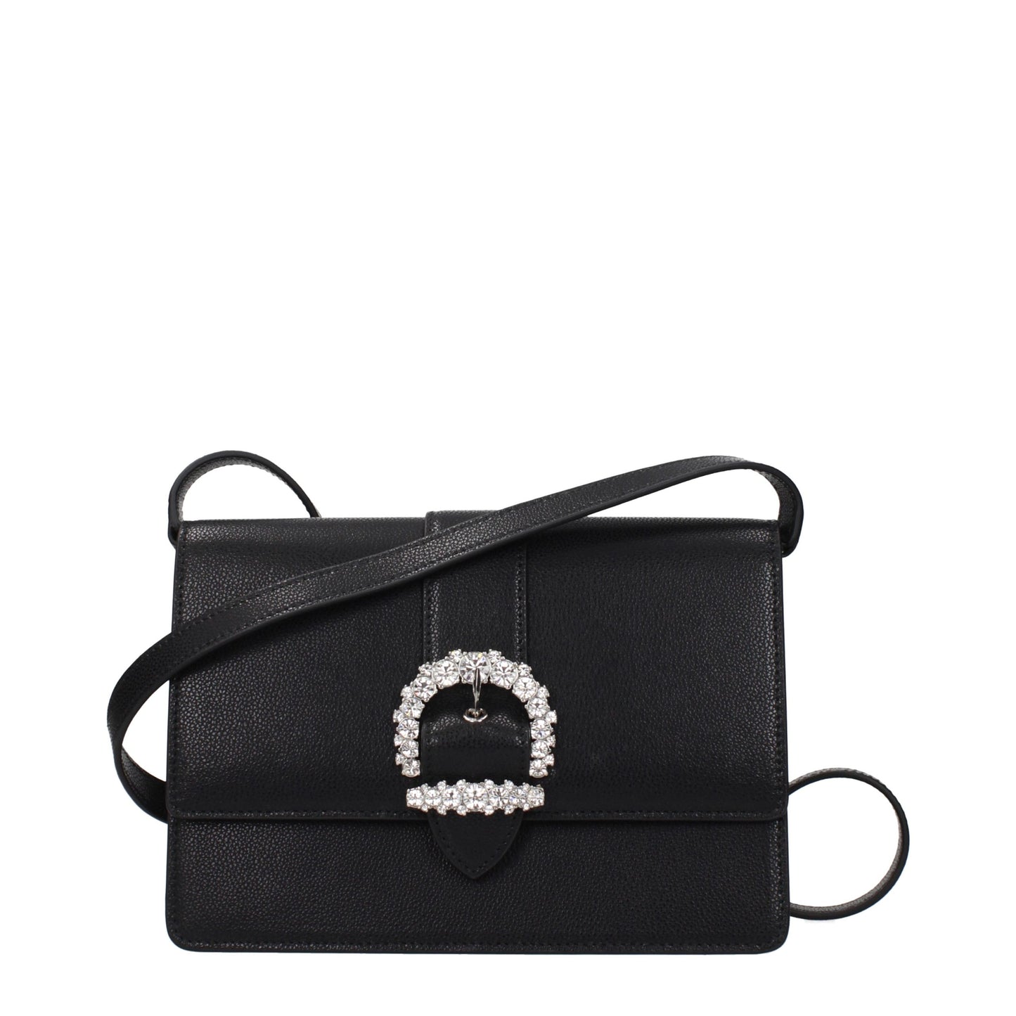 Bolso bandolera Jimmy Choo de cuero negro