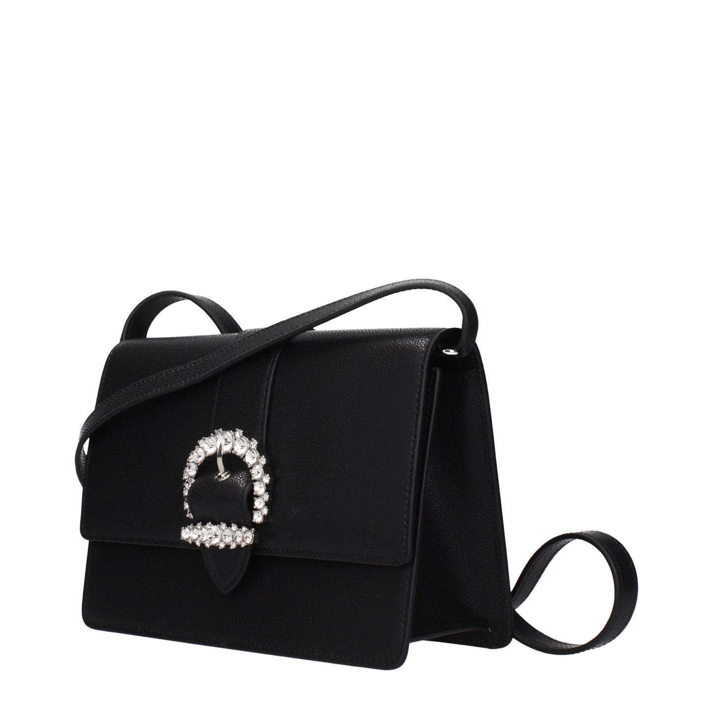 Bolso bandolera Jimmy Choo de cuero negro