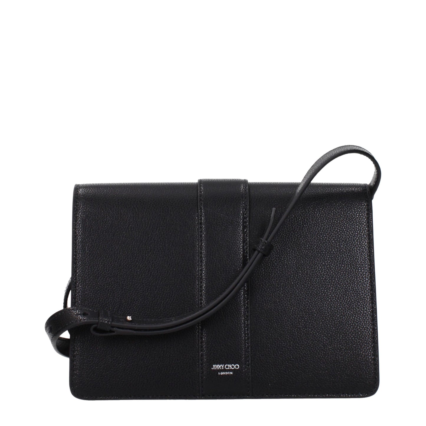 Bolso bandolera Jimmy Choo de cuero negro