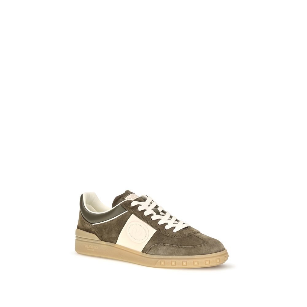 Valentino Garavani Zapatillas Bajas Bos Taurus De Piel De Ternero Bicolor