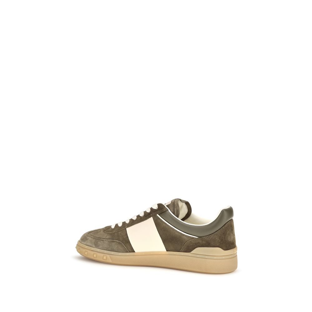 Valentino Garavani Zapatillas Bajas Bos Taurus De Piel De Ternero Bicolor