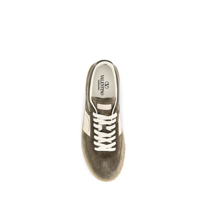 Valentino Garavani Zapatillas Bajas Bos Taurus De Piel De Ternero Bicolor