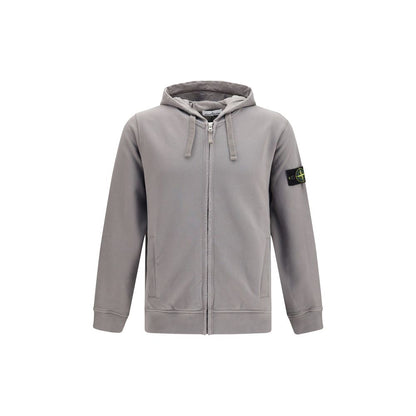 Sweat-shirt en coton gris Stone Island