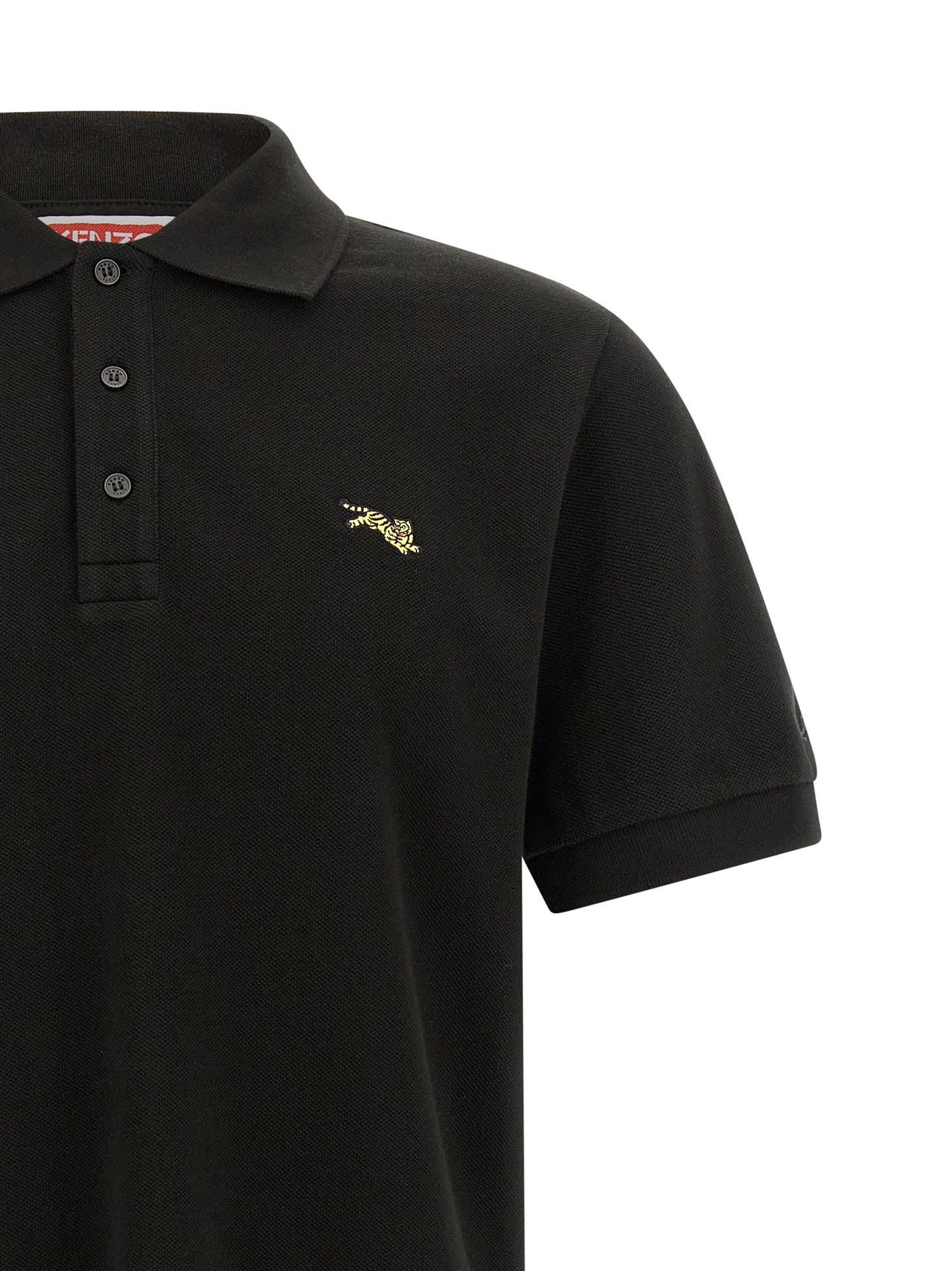Polo Kenzo De Algodón Negro - Tejido Fresco Y Estructurado