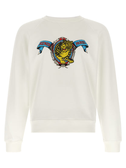 Sweat-shirt Kenzo en viscose blanche pour un confort optimal