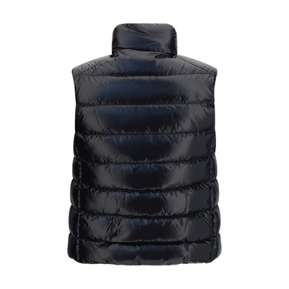 Moncler Chaqueta sin mangas de poliamida negra