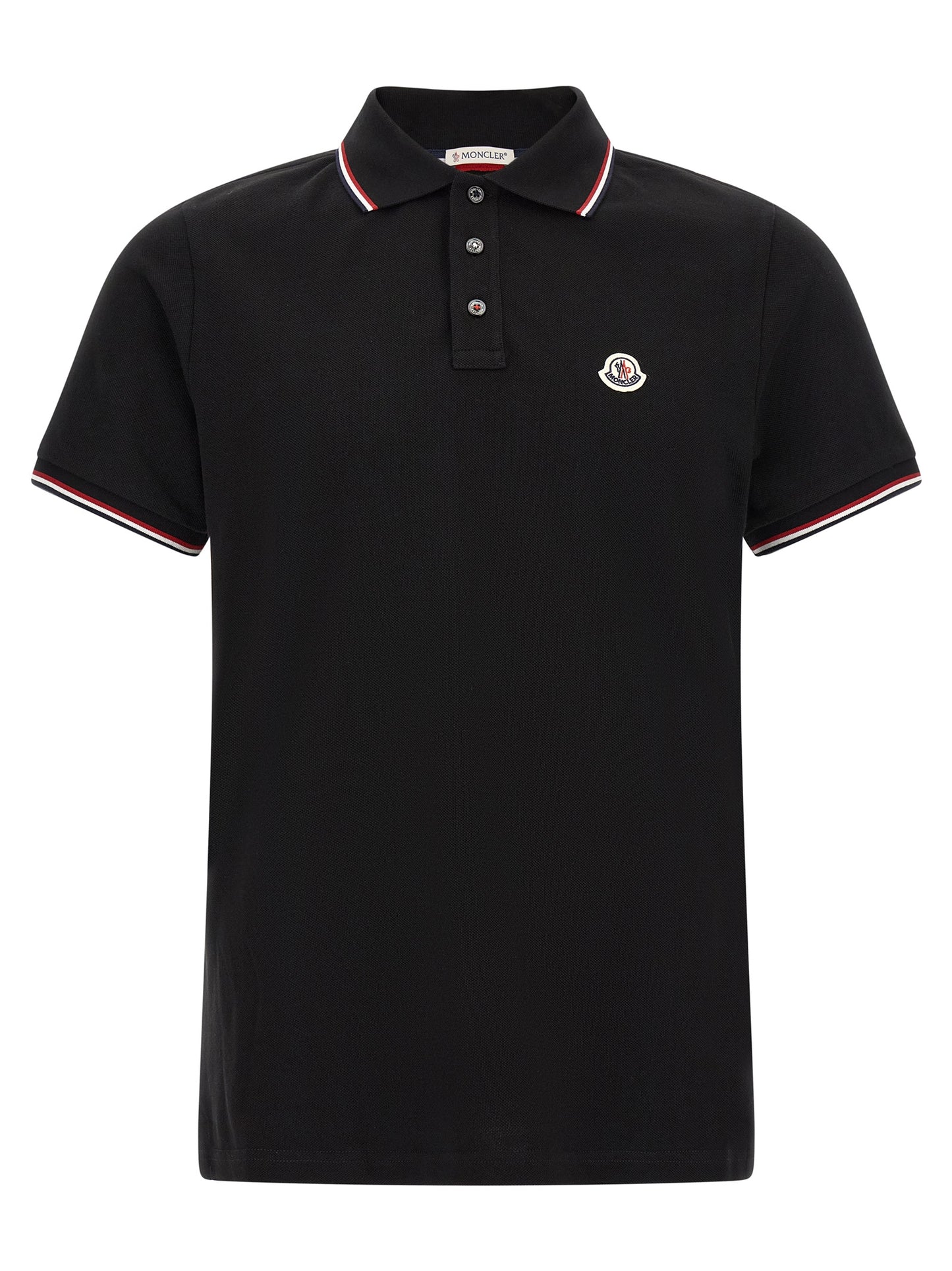 Camisa Polo Moncler De Algodón Negro Vestimenta Diaria