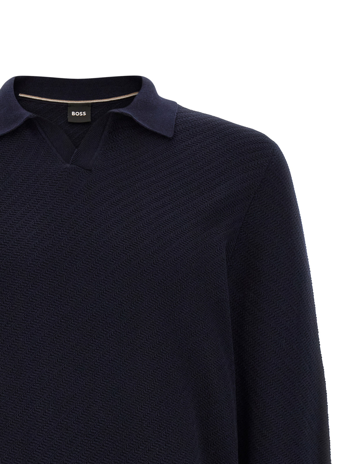Camiseta Polo Azul De Algodón Hugo Boss Modelo H Lomarino