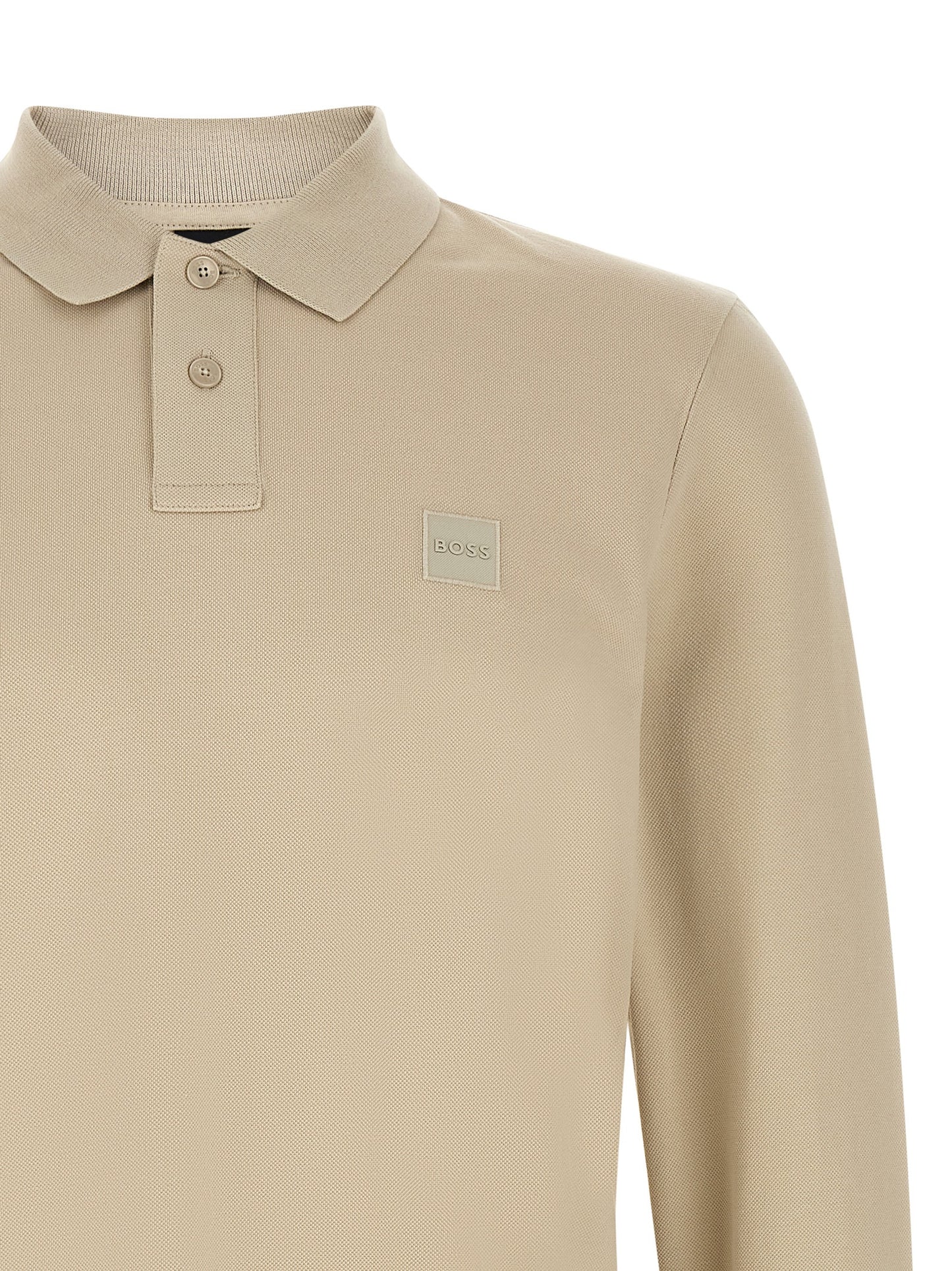 Hugo Boss Classic Beige Cotton Polo Shirt