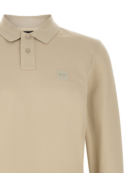Hugo Boss Classic Beige Cotton Polo Shirt