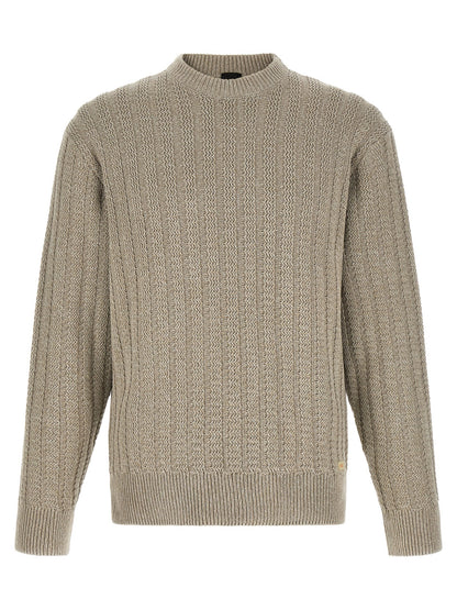 Hugo Boss Straight-Cut Cotton Cardigan Beige