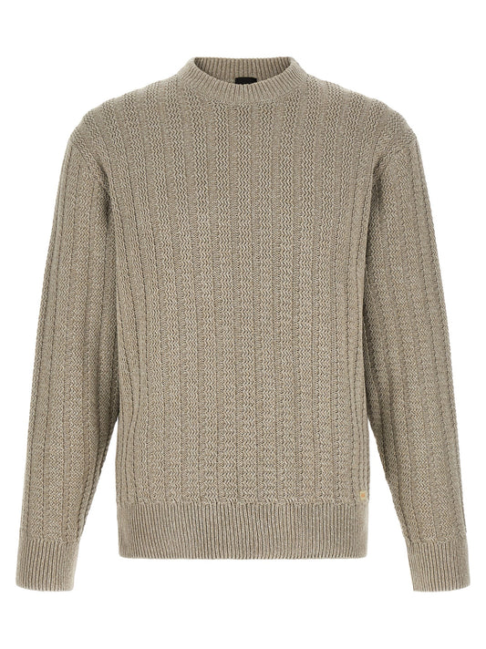 Hugo Boss Straight-Cut Cotton Cardigan Beige