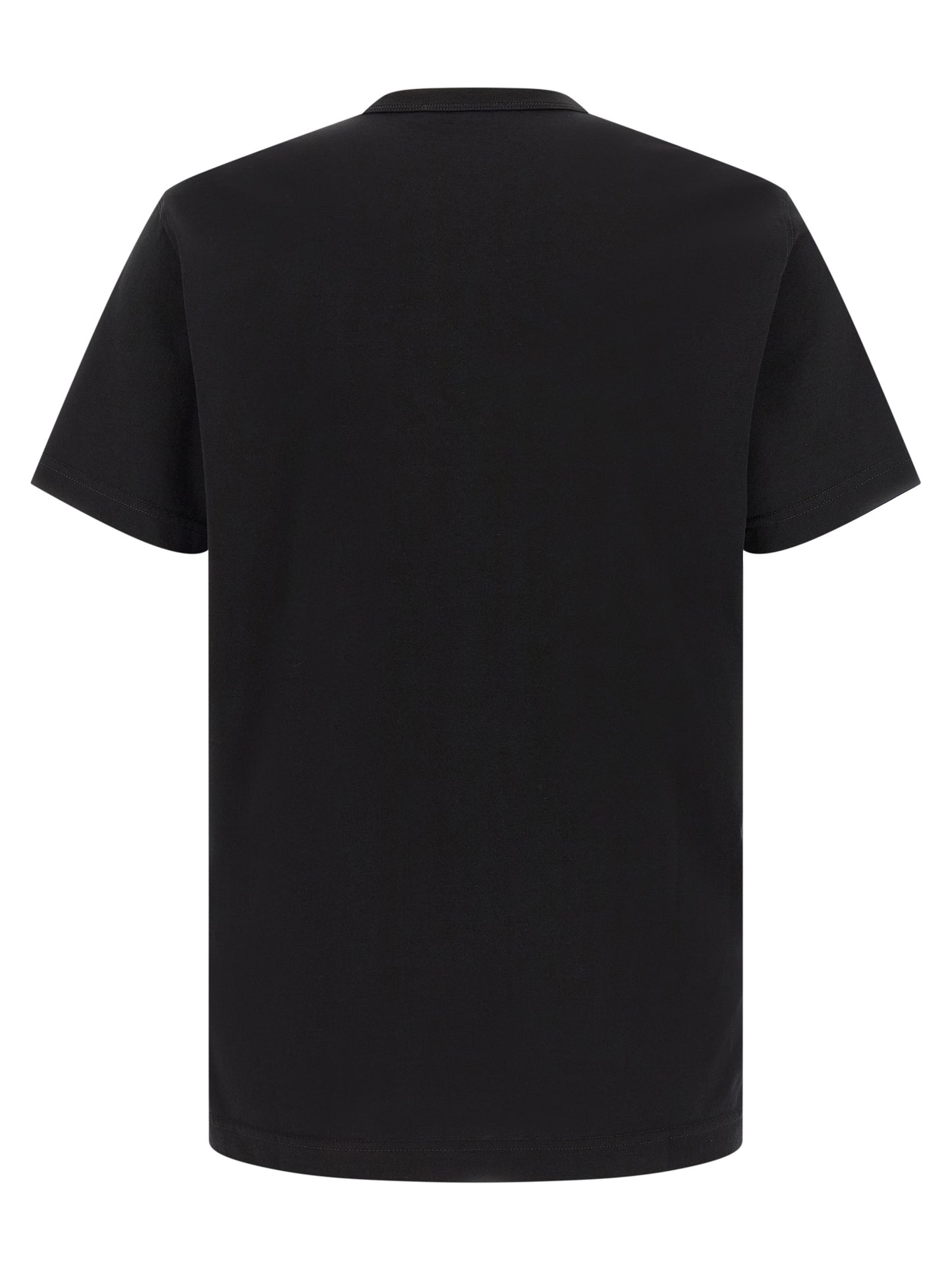 Dolce & Gabbana Camiseta De Algodón Negra - Calce Preciso