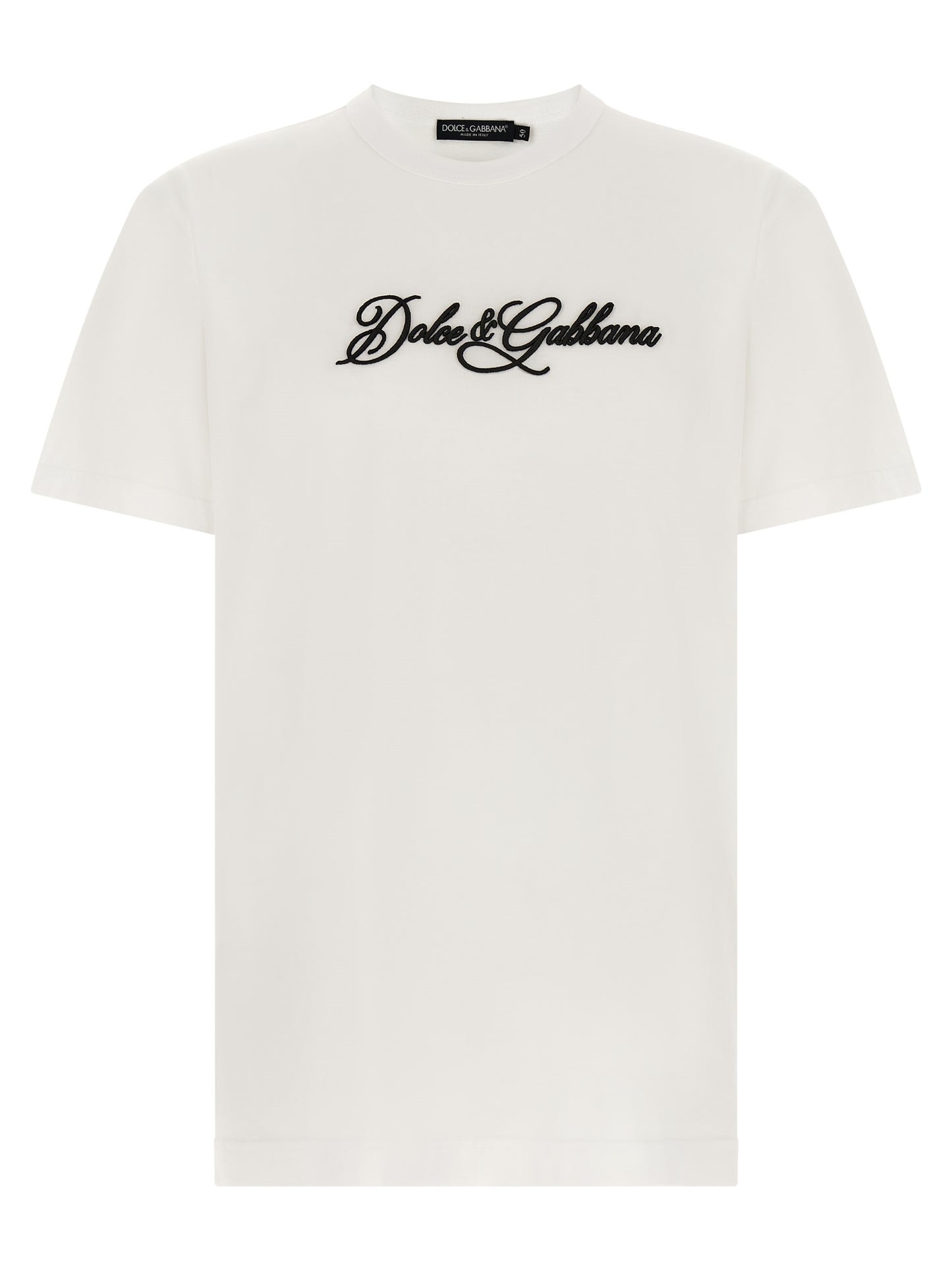 T-shirt classique Dolce & Gabbana en coton blanc
