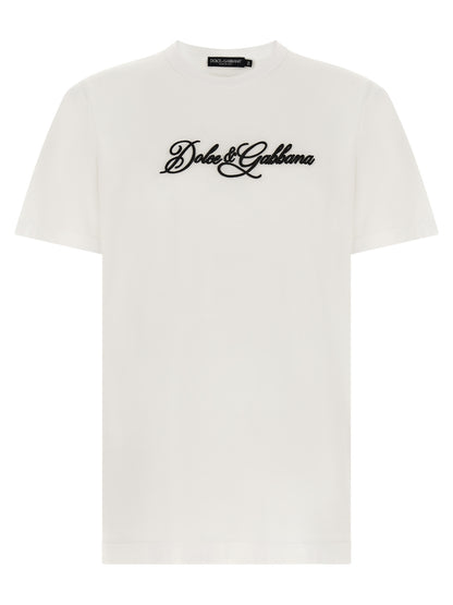 T-shirt classique Dolce & Gabbana en coton blanc