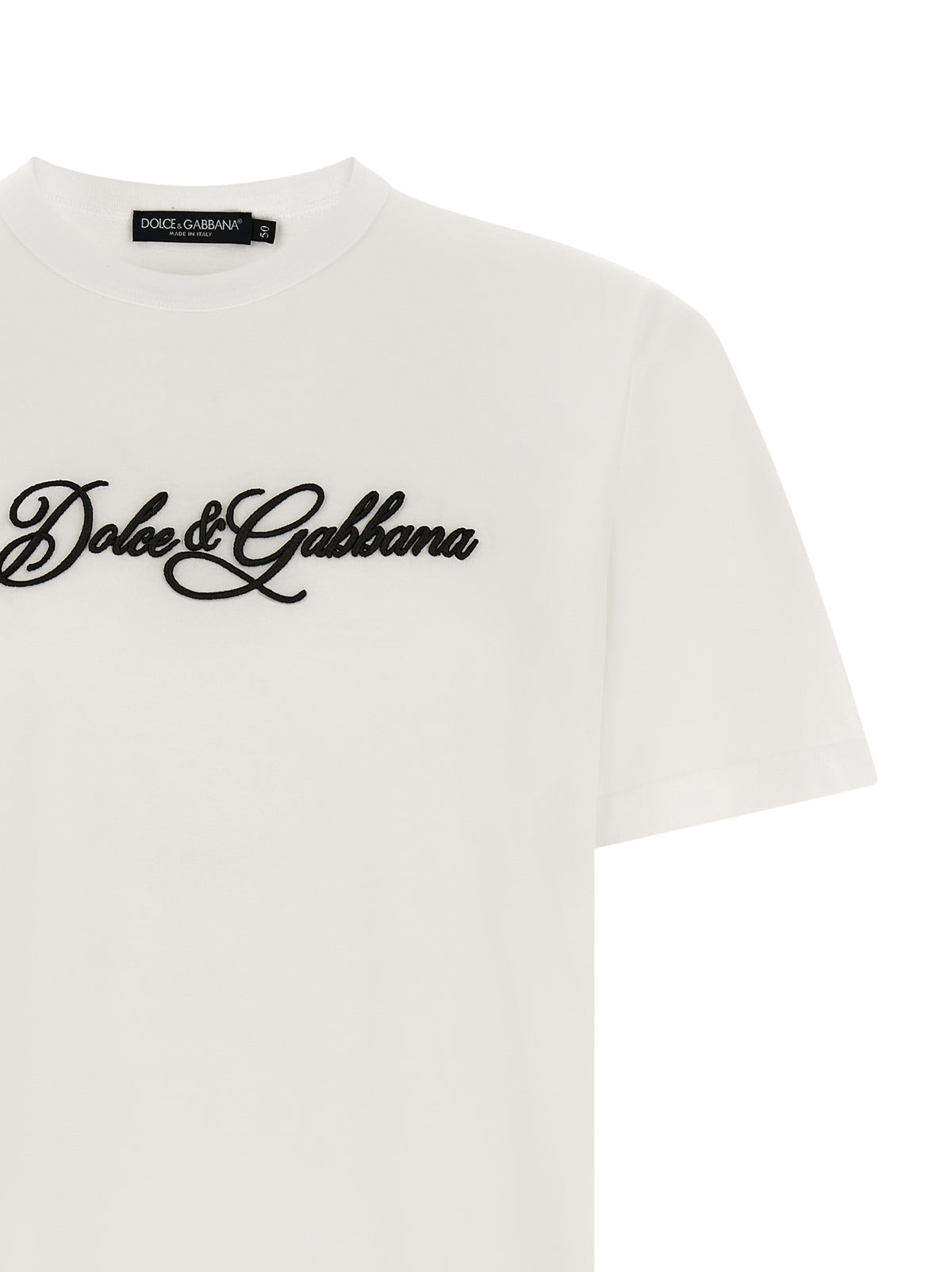 T-shirt classique Dolce & Gabbana en coton blanc