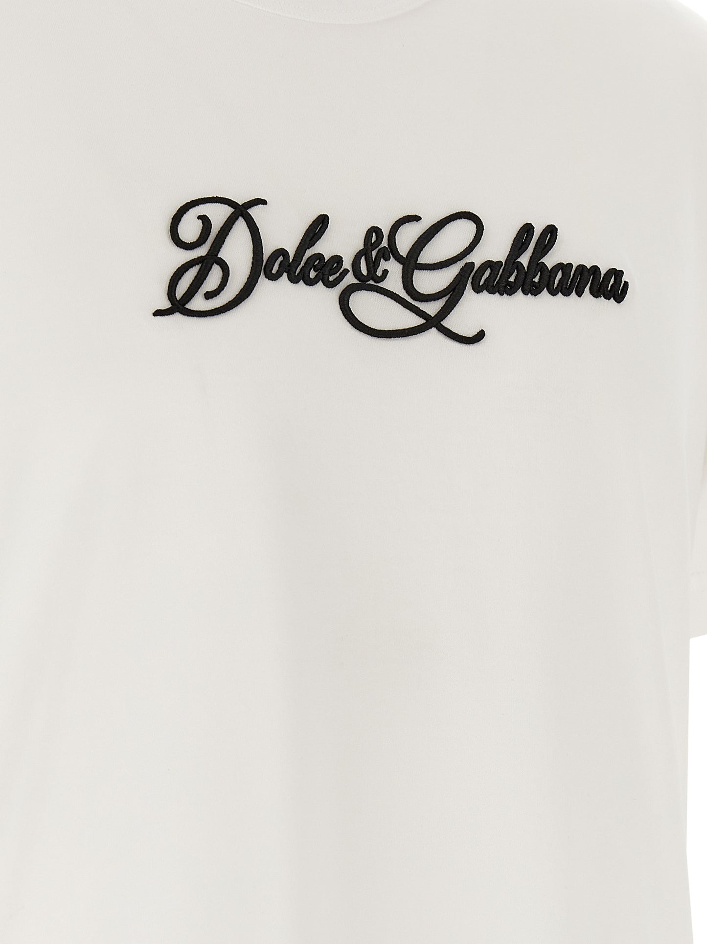 T-shirt classique Dolce & Gabbana en coton blanc