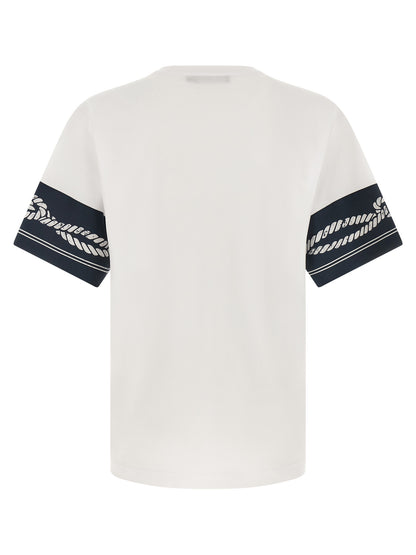 Camiseta de algodón azul Dolce & Gabbana