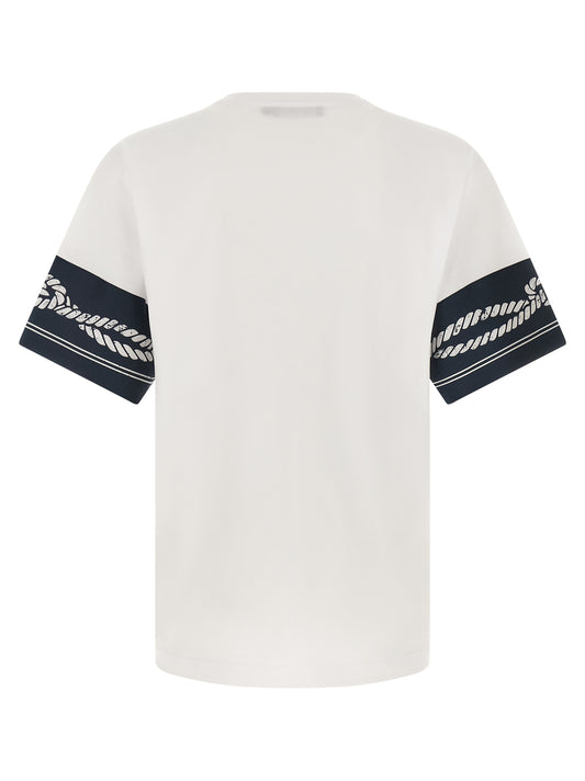 Camiseta de algodón azul Dolce & Gabbana