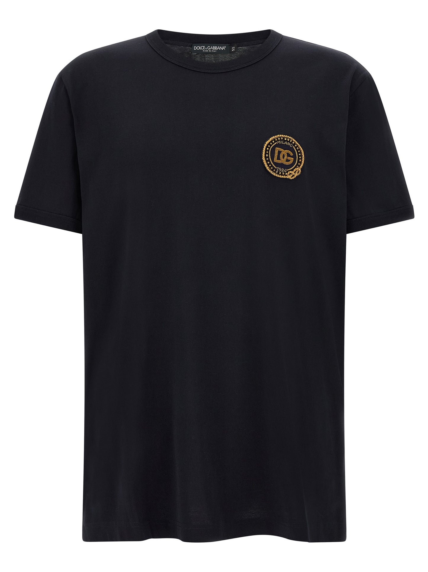Camiseta de algodón azul Dolce & Gabbana