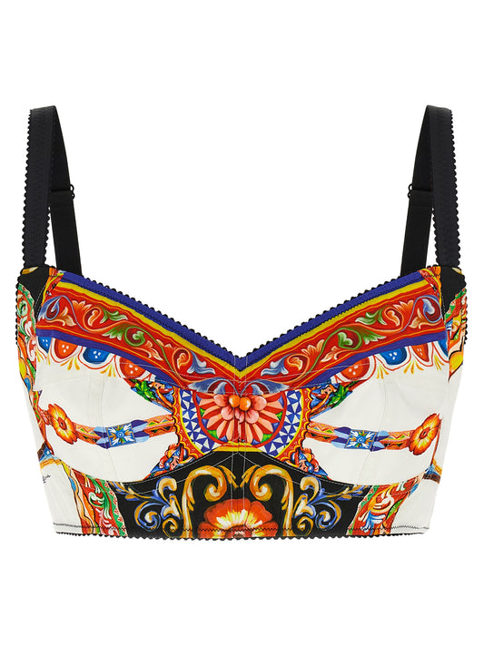 Camisetas sin mangas de algodón multicolor Dolce & Gabbana