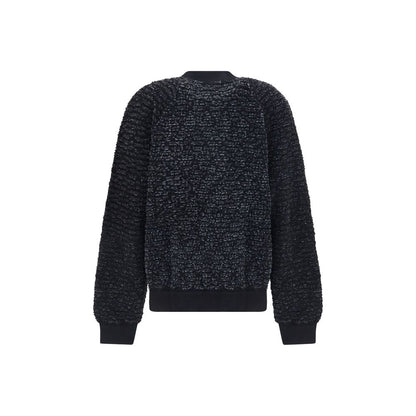 Bomber Balmain negro de viscosa