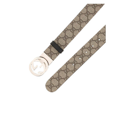 Cinturón Regular De Algodón Color Marrón De Gucci