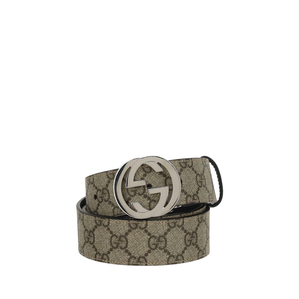 Cinturón Regular De Algodón Color Marrón De Gucci