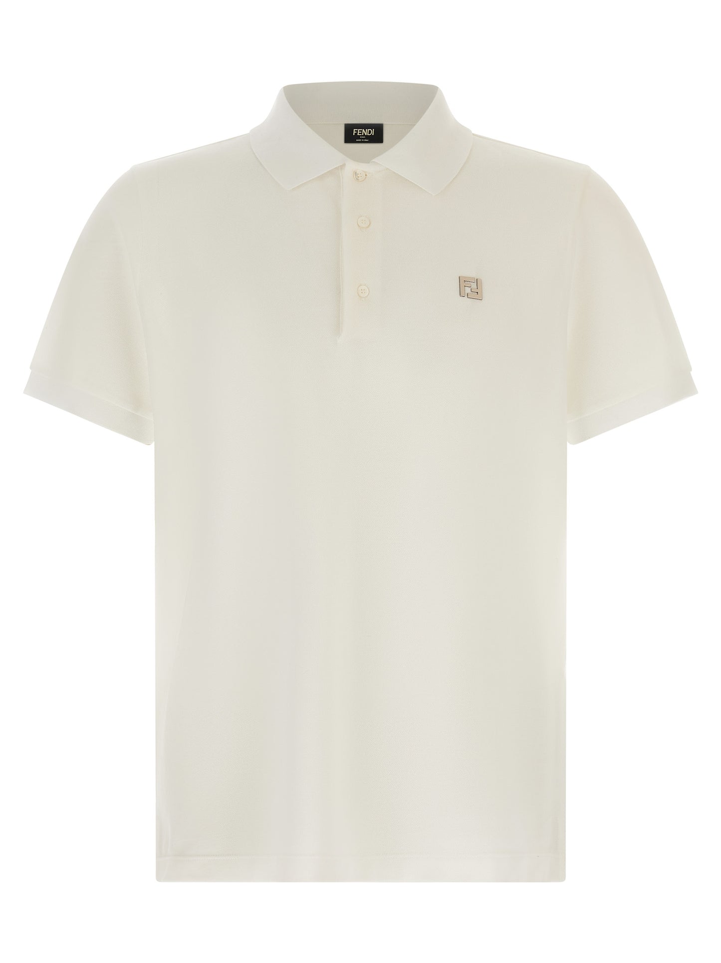 Polo Fendi de algodón blanco