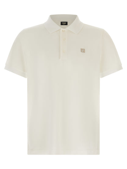 Polo Fendi de algodón blanco